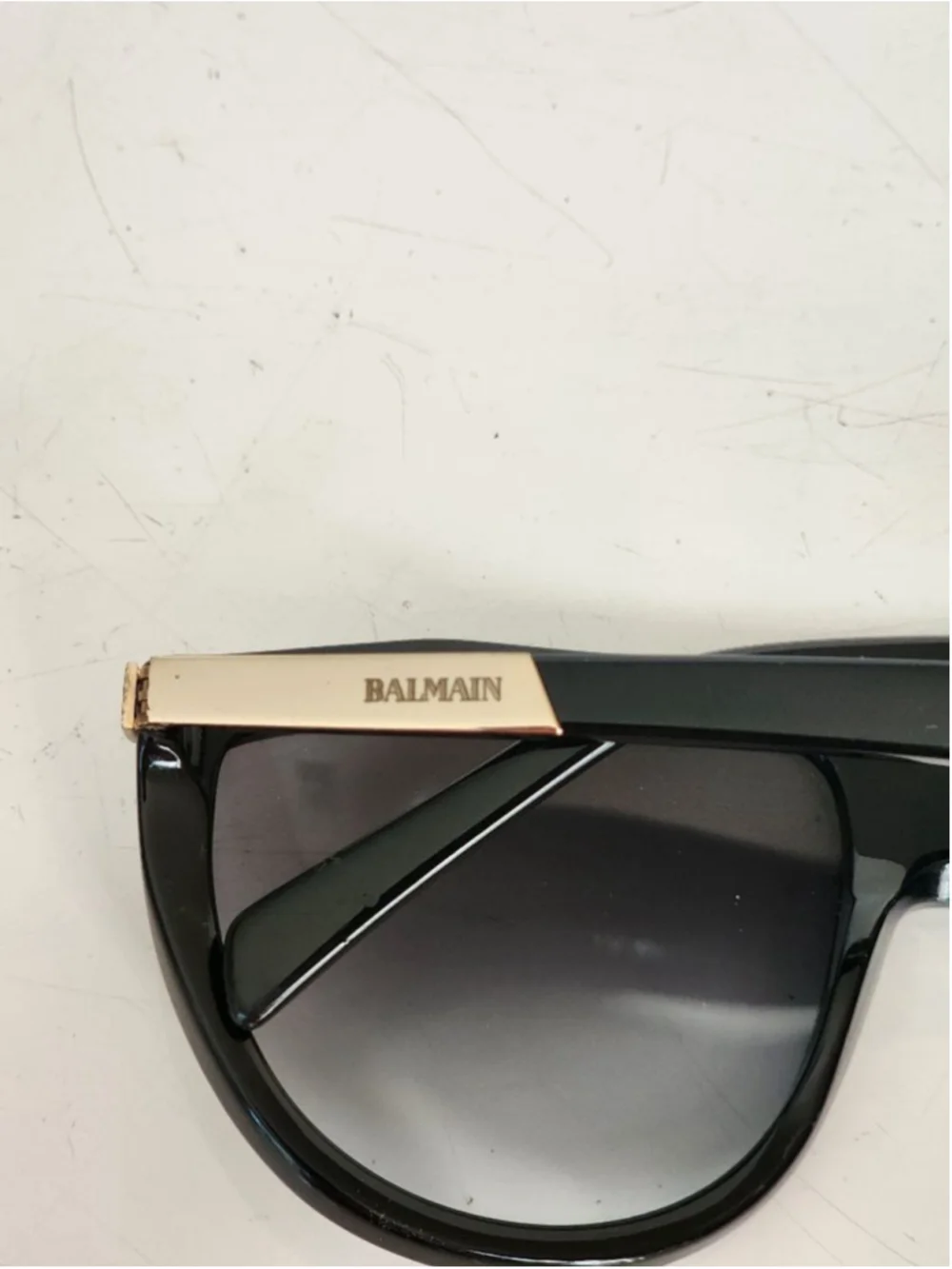 BALMAIN BL2114 Black Gold Gradient Sunglasses 57‎ mm